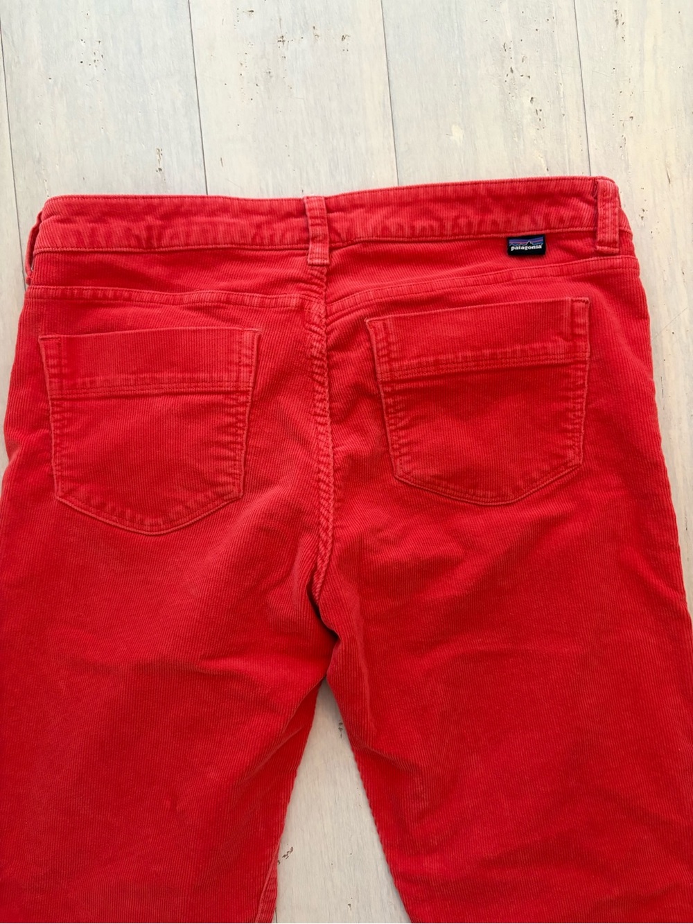 Patagonia Red Corduroy Straight-Leg Pants